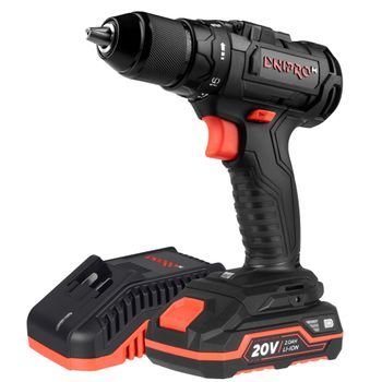 Dnipro-m Taladro Atornillador 20v 60nm Brushless, 2 Velocidades 0-1700 Rpm, Luz Led, Reversible, Con Batería 2ah Y Cargador. Cd-200bc Ultra