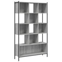 estanteria madera de ingenieria gris sonoma 102x28x172 cm