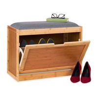 banco de zapatos con asiento