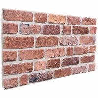 paneles de pared 10 uds 100 x 50 cm rojo espuma eps vidaxl