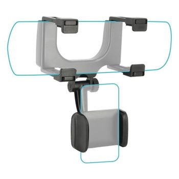 Soporte Universal Mobilis 001377 para Smartphone Coche Ajustable Rotación 360°