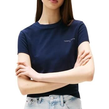 Tommy Hilfiger Camiseta Slim Linear DW0DW21164 para mujer