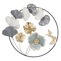panel decorativo 3d de metal multicolor 785x5x74 cm
