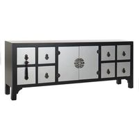 mueble tv abeto mdf 130x24x51 oriental negro