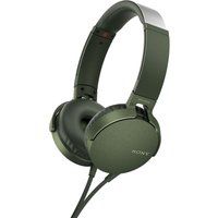 sony extra bass mdr-xb550ap headphones - green green