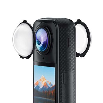 PULUZ para Insta360 X5 rotación estándar protector de lente de PC cubierta protectora accesorios de cámaras de acción