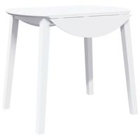 mesa de comedormesa cocina de madera maciza de caucho blanco