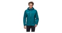 chaqueta impermeable con capucha mammut ducan guide azul