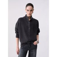 liu jo chaqueta de punto cardigan en lana con bordado para mujer