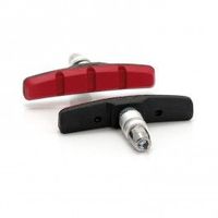 xlc bs-v01 set de 4 zapatas de freno v-brake 70 mm negrorojo