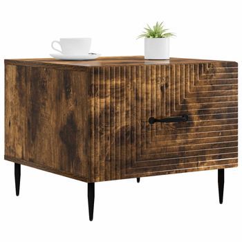Mesa De Café | Mesa De Centro Roble Ahumado 49 X 50 X 40 Cm Madera De Ingeniería