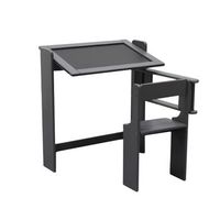 well home mobiliario  decoracion pupitre pizarra plegable color gris