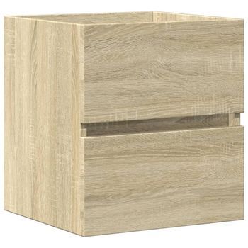 Mueble De Almacenaje | Armario De Lavabo Madera Ingeniería Roble Sonoma 41x38,5x45 Cm