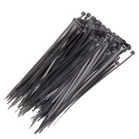 140 x 36mm cable tie black qty 100
