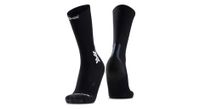 x socks run discover merino crew socks negro gris claro