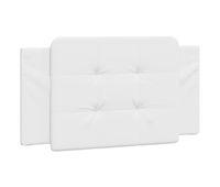 cabecero cama - mueble cabecero acolchado cuero sintetico blanco 100 cm