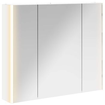 Armario Con Espejo De Baño | Mueble De Baño 83,5 X 15,5 X 70 Cm