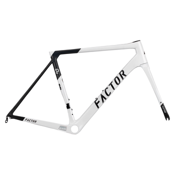 Factor O2 Carbon Juego de cuadro y Horquilla Blanco Perla, Talla 52