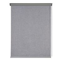 estor opaco estores enrollables blackout premium con acabados en aluminio gris 100 x 250 cm