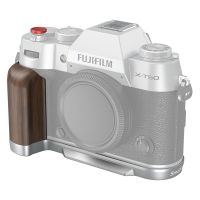 empunadura de madera en forma de l smallrig 4735 para fujifilm x-t50 color plata