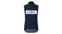 chaleco cortaviento sin mangas para hombre le col sport logo azul