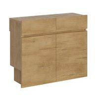 banco kalius de madera con ruedas extensible hasta 300 cm - juego de 2-color natural