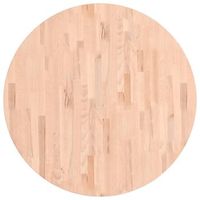 tablero redondo de madera maciza de haya o90x15 cm vidaxl