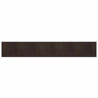 alfombra rectangular bambu marron oscuro 80x1000 cm vidaxl