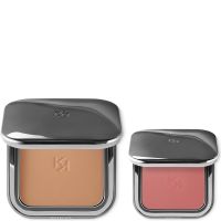 kiko milano exclusive sun-kissed blush  bronze duo various shades - 09 amber aura  06 brick