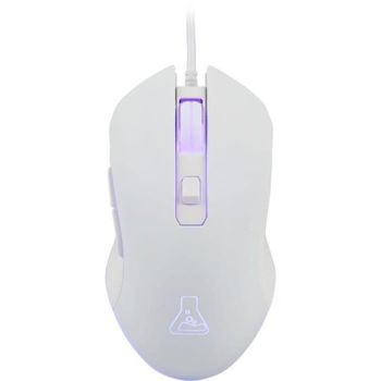 The G-Lab Kult Helium Ratón Gaming RGB 6400DPI Blanco