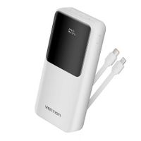 power bank vention fhpw0 20000mah 225w blanca usb-c usb-a lightning incluye cable
