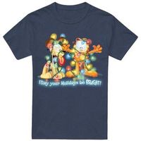 garfield camiseta bright holidays para hombre