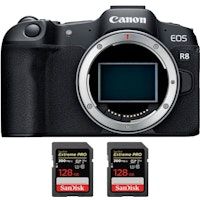 EOS R8 + 2 SanDisk 128GB Extreme PRO UHS-II SDXC 300 MB/s + PDF MCZ DIRECT '20 TÉCNICAS PARA MEJORAR