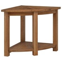 mesa lateral de bano con almacenamiento natural 45 x 45 x 46 cm vidaxl