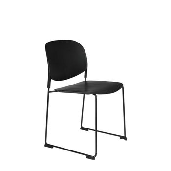 Silla de polipropileno negra