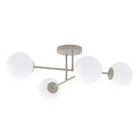 lampara de techo drin moca opal 4 luces