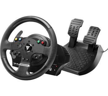 THRUSTMASTER TMX Force Feedback PC & Xbox One Wheel & Pedal Set - Black, Black