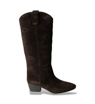 Twinset para mujer. 262TGT042 Stivale Tex T.M. In Camoscio (36), Marrón, 3 a 5cm, Cremallera, Casual