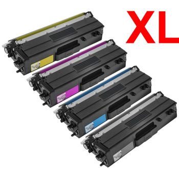 Pack 4 Toners Brother Compatibles TN-247 con Chip - Alta Capacidad de Impresión