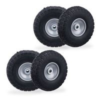 rueda de recogida de pu en juego de 4 - blackgrey - 263x355x265cm
