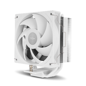 NOX XTREME PRODUCTS HUMMER R-400 White - Disipador CPU por Aire, Ventilador 120mm PWM, TDP 235W, 4 Heatpipes, Compatible Intel/AMD, Silencioso y Eficiente, Blanco