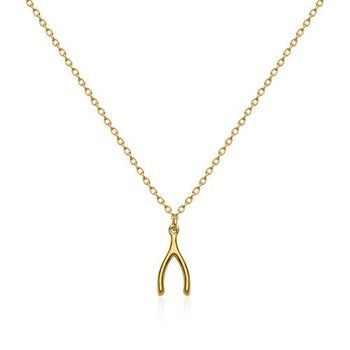 Delicada cadena vara adivinatoria plata 925 oro