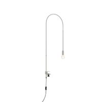 lampara de mesa zafferano de aluminio pintado blanco h152 cm