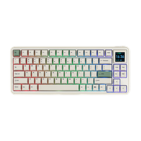 teclado mecanico inalambrico epomaker rt75 75 ansi us layout tri-mode con teclas pbt retroiluminacion rgb y pantalla de 154r
