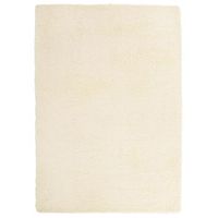 alfombra peluda de pelo largo navarra crema 240x340cm poliester vidaxl