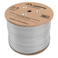 lanberg bobina de cable lan ftp cat6a fluke passed 305m gris