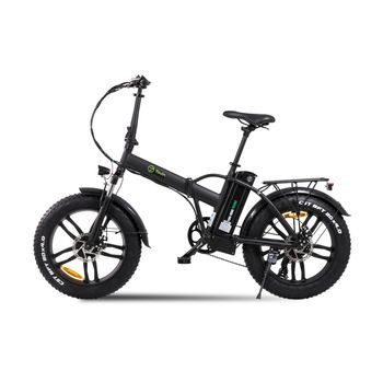 Youin Texas Bicicleta Eléctrica Plegable Todoterreno Negra, 250w, Frenos De Disco, 20
