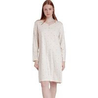 admas vestido camison de manga larga y cuello redondo stripes and stars para mujer