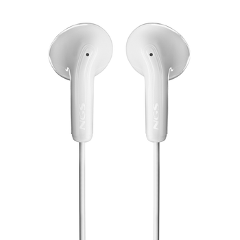 AURICULARES C/MICROFONO NGS CROSS FLIP JACK-3.5MM BLANCO