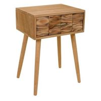 mesita de madera marron 44x38x63